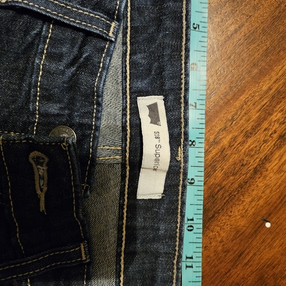 Levis 518 Superlow Boot Cut Blue Denim - Picture 2 of 7